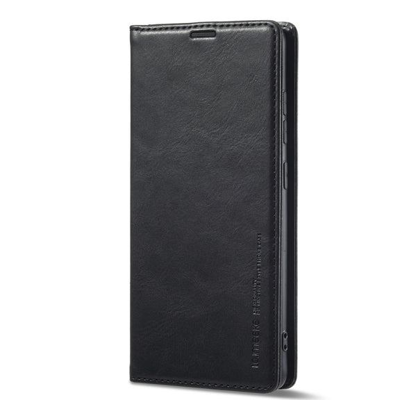 For Samsung Galaxy A14 4G/5G LC.IMEEKE RFID Anti-theft Leather Phone Case(Black)