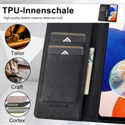 For Samsung Galaxy A14 4G/5G LC.IMEEKE RFID Anti-theft Leather Phone Case(Black)