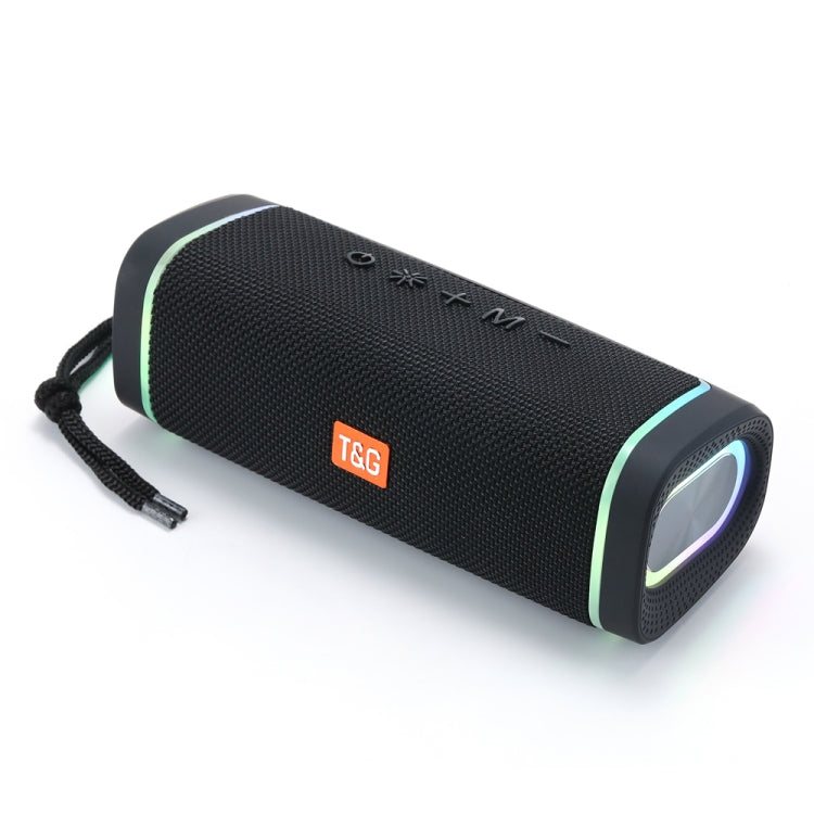 T&G TG375 Outdoor Portable LED Light RGB Wireless Bluetooth Speaker Subwoofer(Black) - Desktop Speaker by T&G | Online Shopping South Africa | PMC TechLife