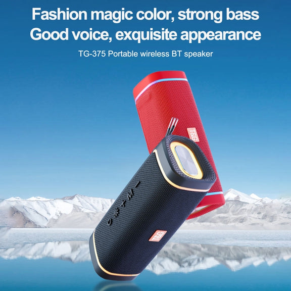 T&G TG375 Outdoor Portable LED Light RGB Wireless Bluetooth Speaker Subwoofer(Dark Green)
