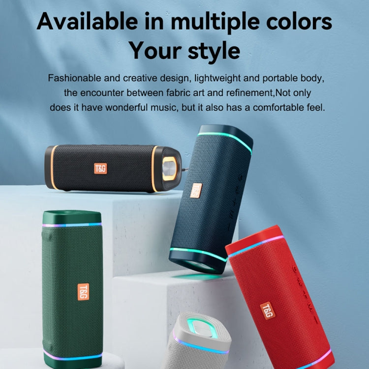 T&G TG375 Outdoor Portable LED Light RGB Wireless Bluetooth Speaker Subwoofer(Black) - Desktop Speaker by T&G | Online Shopping South Africa | PMC TechLife