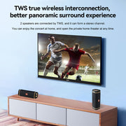 T&G TG375 Outdoor Portable LED Light RGB Wireless Bluetooth Speaker Subwoofer(Dark Green)