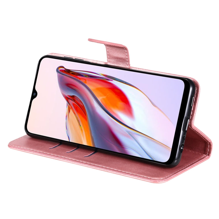 For Xiaomi Redmi 11A 4G/12C Calf Texture Zipper Leather Phone Case(Rose Gold) - free shipping - PMC TechLife - Order now!