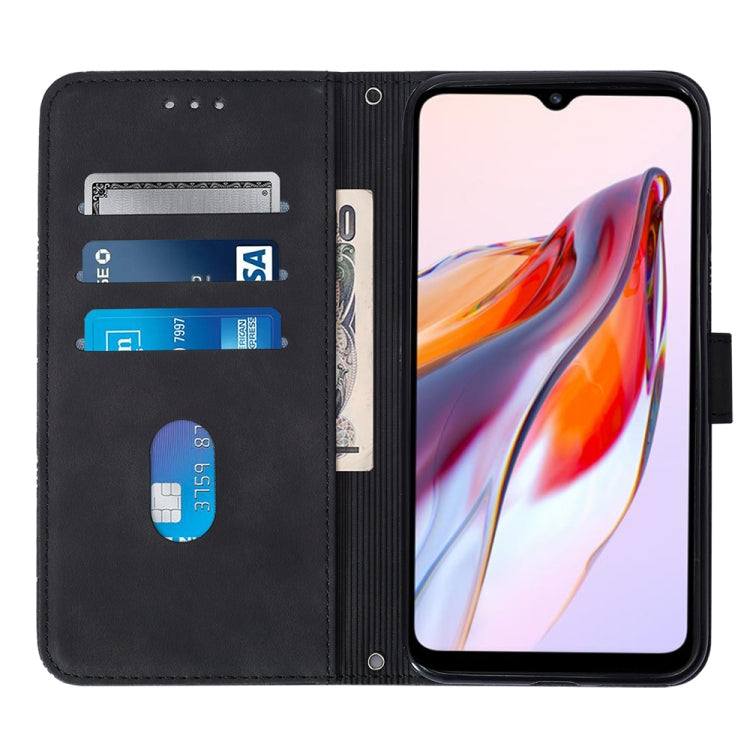 For Xiaomi Redmi 12C / Redmi 11A 4G Global Crossbody 3D Embossed Flip Leather Phone Case(Black) - free shipping - PMC TechLife - Order now!