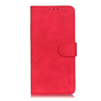 For Google Pixel 7a KHAZNEH Retro Texture Flip Leather Phone Case(Red) - free shipping - PMC Jewellery - Order now!