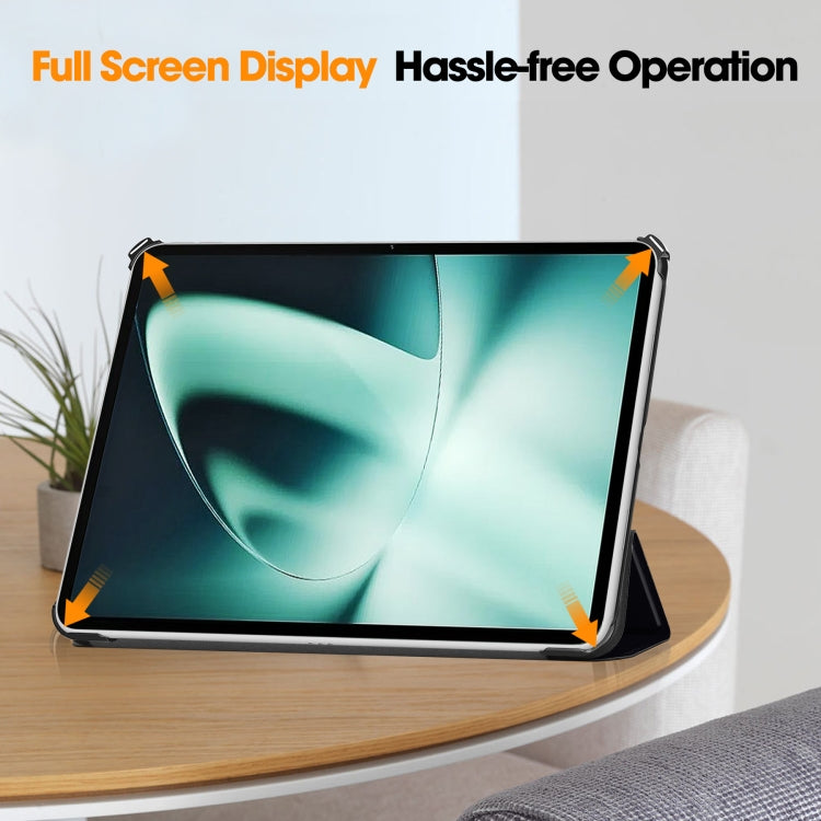 For OnePlus Pad Custer Painted 3-Fold Holder Smart Leather Tablet Case(Big Eye Me) - free shipping - PMC TechLife - Order now!