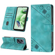 For Xiaomi Poco X5 5G Skin-feel Embossed Leather Phone Case(Green) - free shipping - PMC TechLife - Order now!