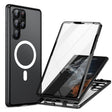 For Samsung Galaxy S24 Ultra 5G HD Full Cover Magsafe Magnetic Metal Tempered Glass Phone Case(Black) - Galaxy S24 Ultra 5G Cases by PMC TechLife | Online Shopping South Africa | PMC TechLife