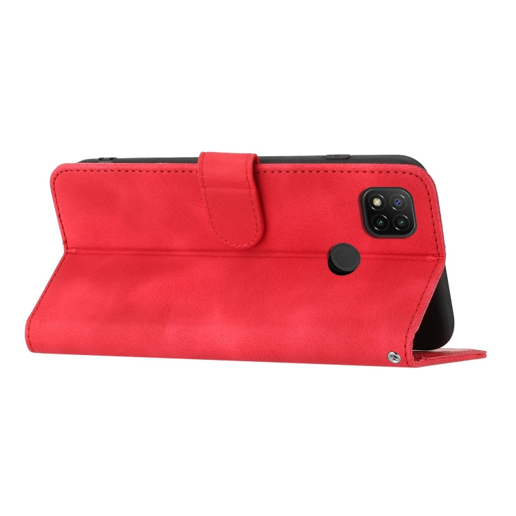For Xiaomi Redmi 9C/9C NFC/Poco C3 Heart Pattern Skin Feel Leather Phone Case(Red) - free shipping - PMC TechLife - Order now!