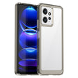 For Xiaomi Redmi Note 12 4G Global Colorful Series Acrylic + TPU Phone Case(Transparent Grey) - free shipping - PMC TechLife - Order now!