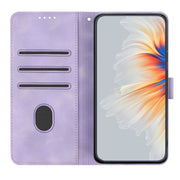 For Samsung Galaxy A34 5G Heart Pattern Skin Feel Leather Phone Case(Purple)