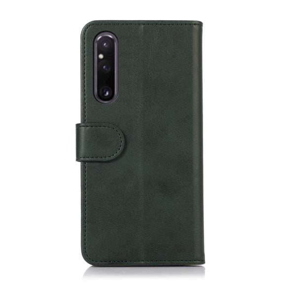 For Sony Xperia 1 V Cow Texture Leather Phone Case(Green)