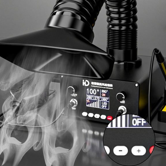 D301 Multifunctional Intelligent Smoking Constant Temperature Soldering Disassembly Rework Station(UK Plug)