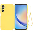 For Samsung Galaxy A24 4G Pure Color Liquid Silicone Shockproof Phone Case(Yellow) - free shipping - PMC TechLife - Order now!