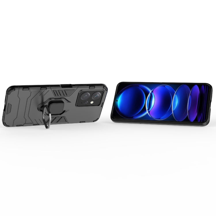 For Xiaomi Redmi Note 12 4G Global Magnetic Ring Holder PC + TPU Phone Case(Black)