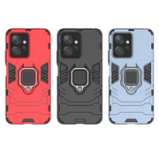 For Xiaomi Redmi Note 12 4G Global Magnetic Ring Holder PC + TPU Phone Case(Black)