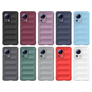For Xiaomi 13 Lite Magic Shield TPU + Flannel Phone Case(Wine Red)