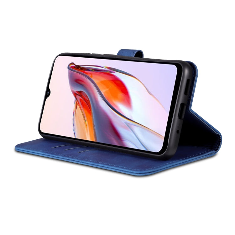 For Xiaomi Redmi 12C / Redmi 11A / Poco C55 AZNS Skin Feel Calf Texture Flip Leather Phone Case(Blue) - free shipping - PMC TechLife - Order now!