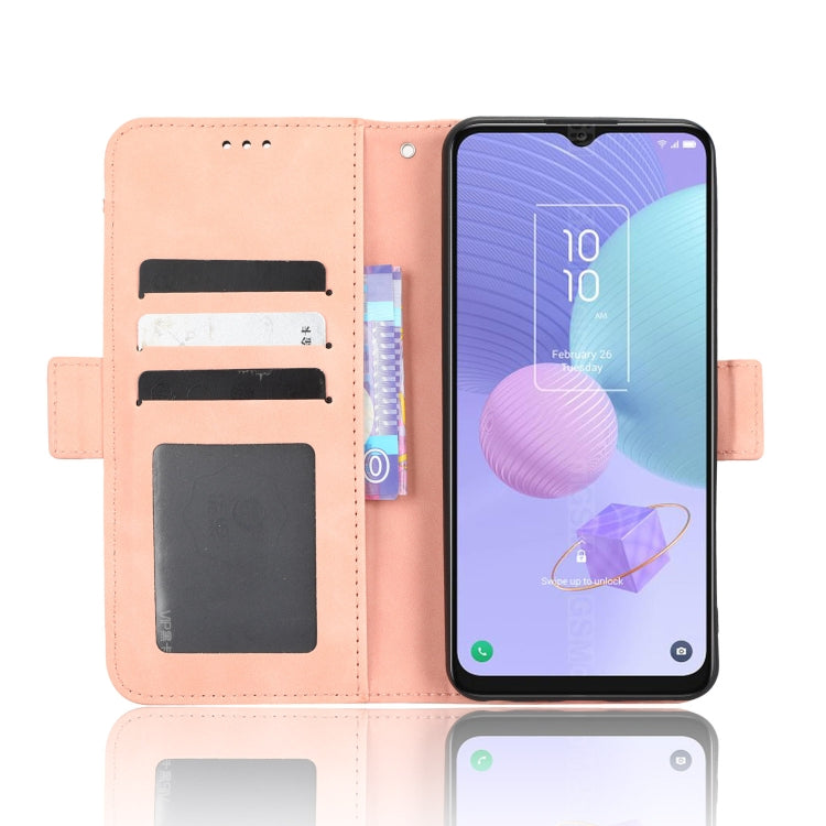 For TCL 408 Skin Feel Calf Texture Card Slots Leather Phone Case(Pink) - free shipping - PMC TechLife - Order now!