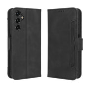 For Samsung Galaxy A24 4G Skin Feel Calf Texture Card Slots Leather Phone Case(Black)