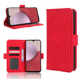 For Samsung Galaxy A24 4G Skin Feel Calf Texture Card Slots Leather Phone Case(Red) - Galaxy Phone Cases by PMC TechLife | Online Shopping South Africa | PMC TechLife | Buy Now Pay Later Mobicred