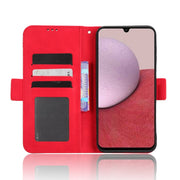 For Samsung Galaxy A24 4G Skin Feel Calf Texture Card Slots Leather Phone Case(Red)