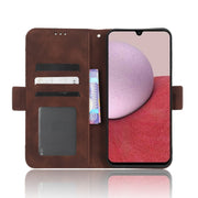 For Samsung Galaxy A24 4G Skin Feel Calf Texture Card Slots Leather Phone Case(Brown)