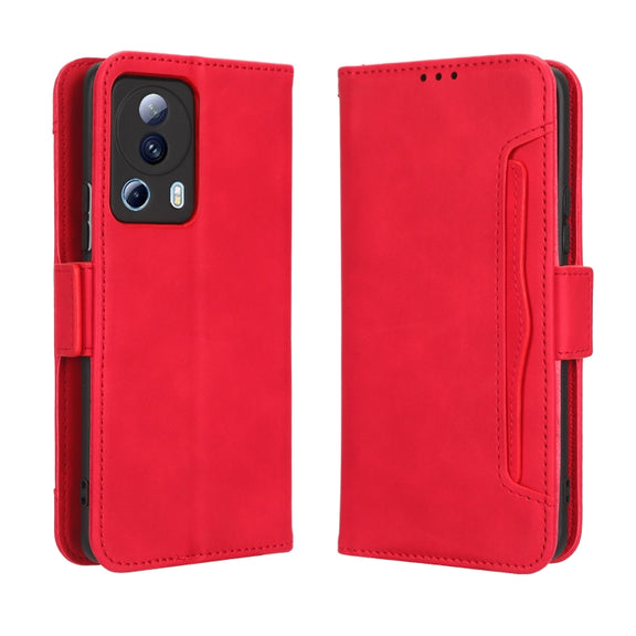For Xiaomi 13 Lite / Civi 2 5G Skin Feel Calf Texture Card Slots Leather Phone Case(Red)