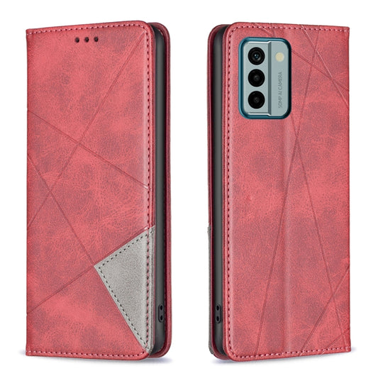 For Nokia G22 Prismatic Invisible Magnetic Leather Phone Case(Red) - free shipping - PMC Jewellery - Order now!