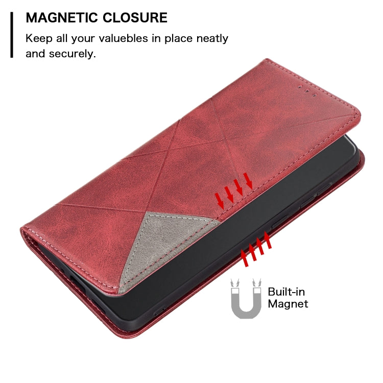 For Nokia G22 Prismatic Invisible Magnetic Leather Phone Case(Red) - free shipping - PMC TechLife - Order now!