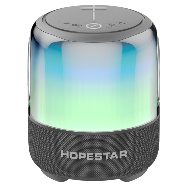 HOPESTAR SC-01 Waterproof LED Light Wireless Bluetooth Speaker(Grey) - free shipping - PMC TechLife - Order now!