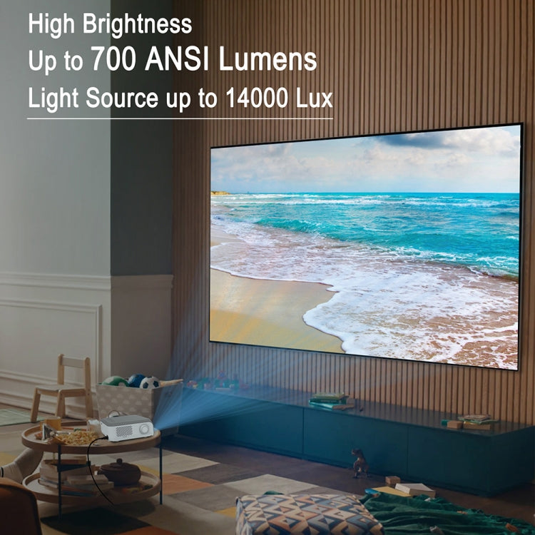 MECOOL KP1 1920x1080P 700ANSI Lumens Portable Mini LCD Smart Projector(EU Plug) - Mini Projector by MECOOL | Online Shopping South Africa | PMC TechLife