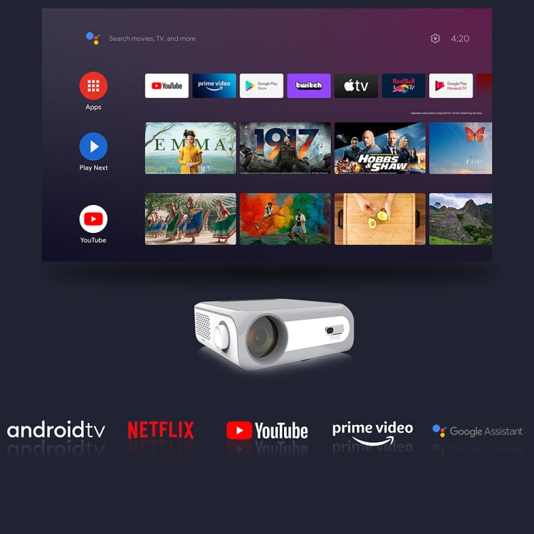MECOOL KP1 1920x1080P 700ANSI Lumens Portable Mini LCD Smart Projector(AU Plug) - Mini Projector by MECOOL | Online Shopping South Africa | PMC TechLife