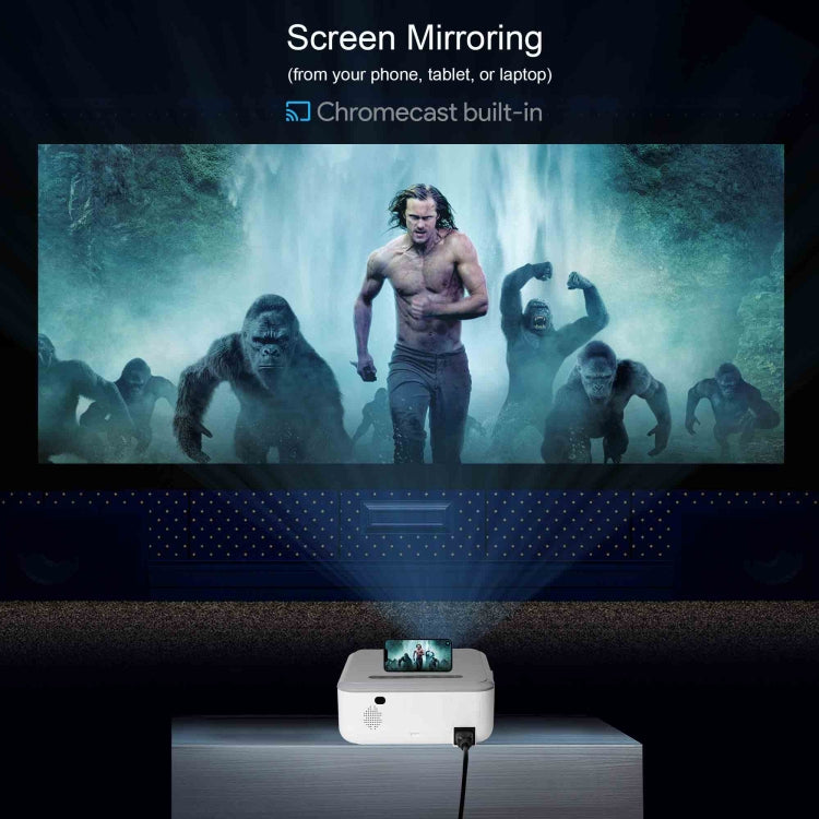 MECOOL KP1 1920x1080P 700ANSI Lumens Portable Mini LCD Smart Projector(US Plug) - Mini Projector by MECOOL | Online Shopping South Africa | PMC TechLife