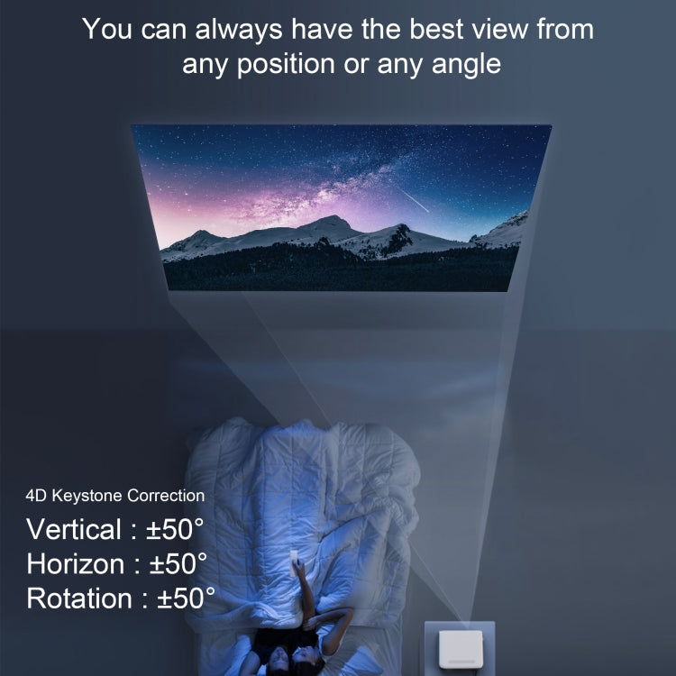 MECOOL KP1 1920x1080P 700ANSI Lumens Portable Mini LCD Smart Projector(EU Plug) - Mini Projector by MECOOL | Online Shopping South Africa | PMC TechLife