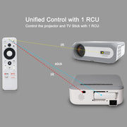 MECOOL KP1 1920x1080P 700ANSI Lumens Portable Mini LCD Smart Projector(AU Plug)