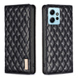 For Xiaomi Redmi Note 12 4G Global Diamond Lattice Magnetic Leather Flip Phone Case(Black) - free shipping - PMC TechLife - Order now!