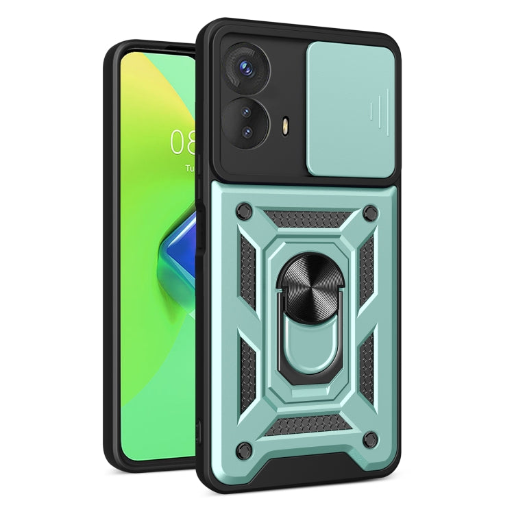 For Motorola Moto G53 5G Sliding Camera Cover Design TPU+PC Phone Case(Green) - free shipping - PMC TechLife - Order now!