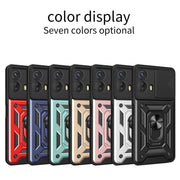 For Motorola Moto G53 5G Sliding Camera Cover Design TPU+PC Phone Case(Green)