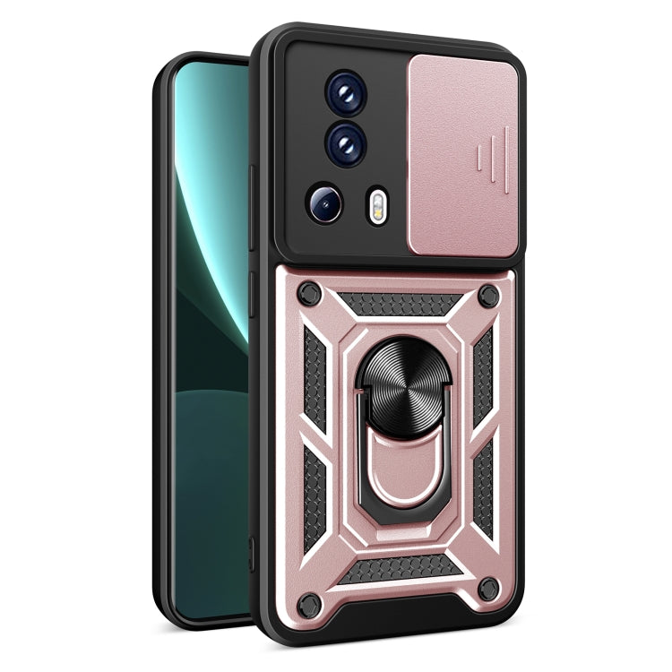 For Xiaomi Civi 2 5G / 13 Lite Sliding Camera Cover Design TPU+PC Phone Case(Rose Gold) - free shipping - PMC TechLife - Order now!