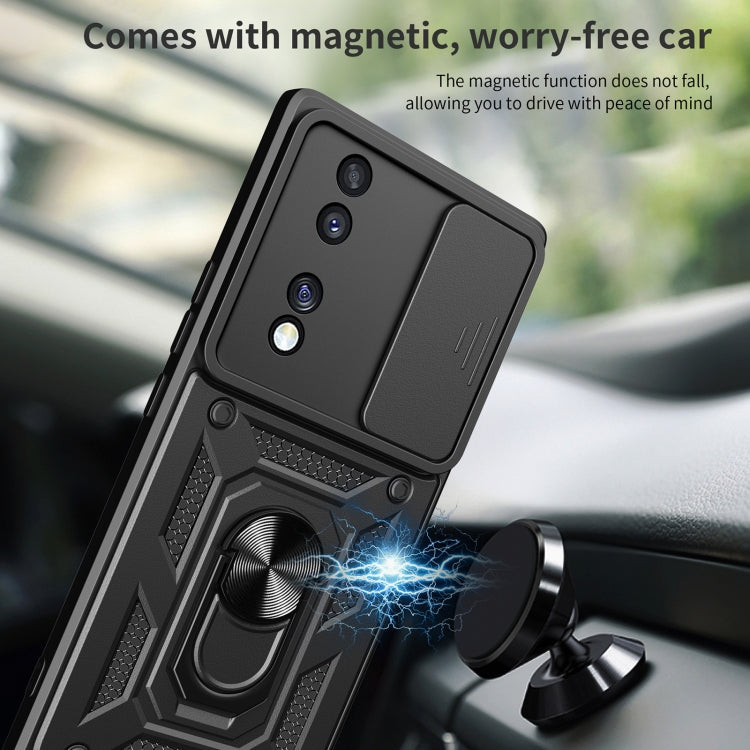 For Honor 70 5G Sliding Camera Cover Design TPU+PC Phone Case(Silver) - free shipping - PMC TechLife - Order now!