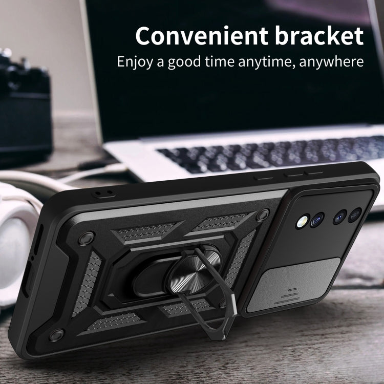 For Honor 70 5G Sliding Camera Cover Design TPU+PC Phone Case(Silver) - free shipping - PMC TechLife - Order now!