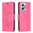 For Xiaomi Redmi Note 12 4G Global Two Butterflies Embossing Leather Phone Case(Rose Red) - free shipping - PMC TechLife - Order now!