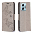 For Xiaomi Redmi Note 12 4G Global Two Butterflies Embossing Leather Phone Case(Grey) - free shipping - PMC TechLife - Order now!
