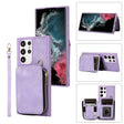 For Samsung Galaxy S23 Ultra 5G Zipper Card Bag Back Cover Phone Case(Purple) - free shipping - PMC TechLife - Order now!