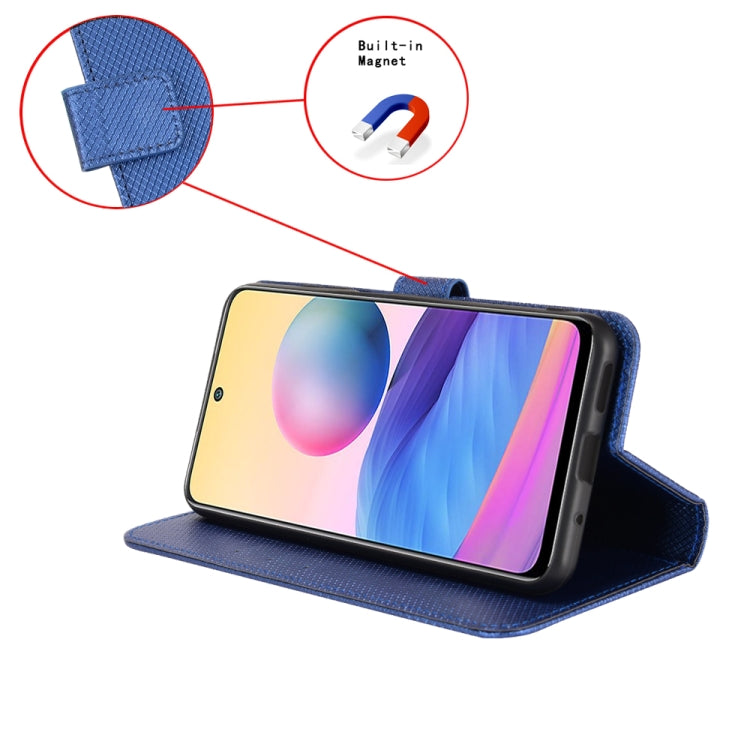 For Tecno Spark Go 2023 Diamond Texture Leather Phone Case(Blue) - free shipping - PMC Jewellery - Order now!