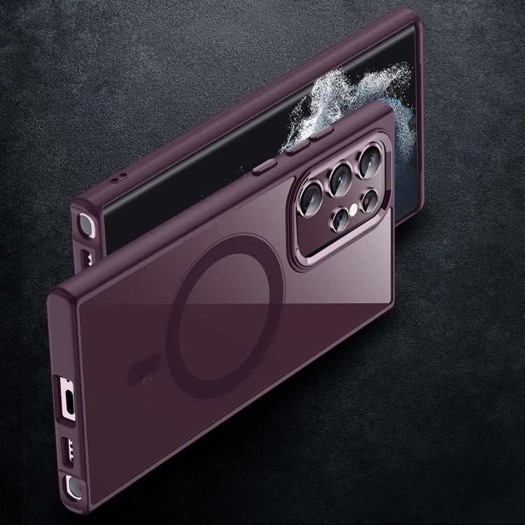 For Samsung Galaxy S23 Ultra 5G Acrylic PC MagSafe Magnetic Phone Case(Red) - Galaxy S23 Ultra 5G Cases by PMC TechLife | Online Shopping South Africa | PMC TechLife