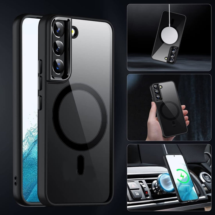 For Samsung Galaxy S23+ 5G Acrylic PC MagSafe Magnetic Phone Case(Black) - Galaxy S23+ 5G Cases by PMC TechLife | Online Shopping South Africa | PMC TechLife