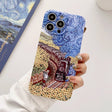 For iPhone 13 Precise Hole Oil Painting Glossy PC Phone Case(Train) - iPhone 13 Cases by PMC TechLife | Online Shopping South Africa | PMC TechLife
