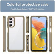 For Samsung Galaxy M14 5G Colorful Series Acrylic + TPU Phone Case(Transparent Grey)